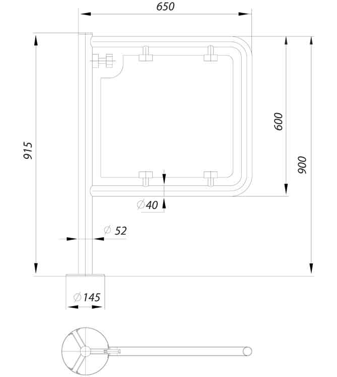 drawing of fire gate